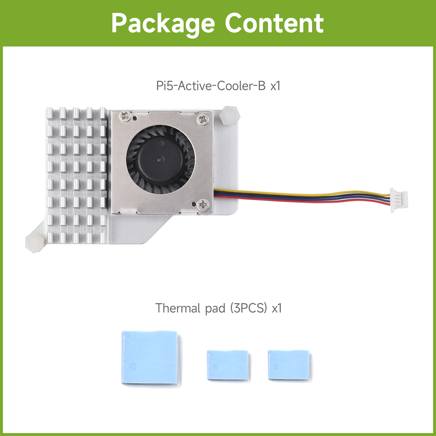 Raspberry Pi 5 - مبرد Waveshare Active (B) لـ Raspberry