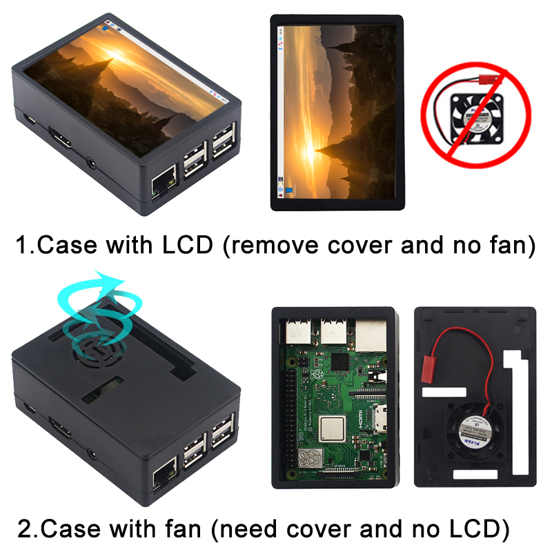 شاشة 3.5 بوصة Raspberry Pi 3B/ - مراجعة Pi 4 Case وسعره