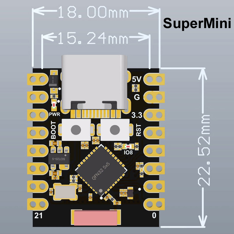 لوحة تطوير ESP32-S3 Supermini  - مراجعة Arduino Kit وسعره