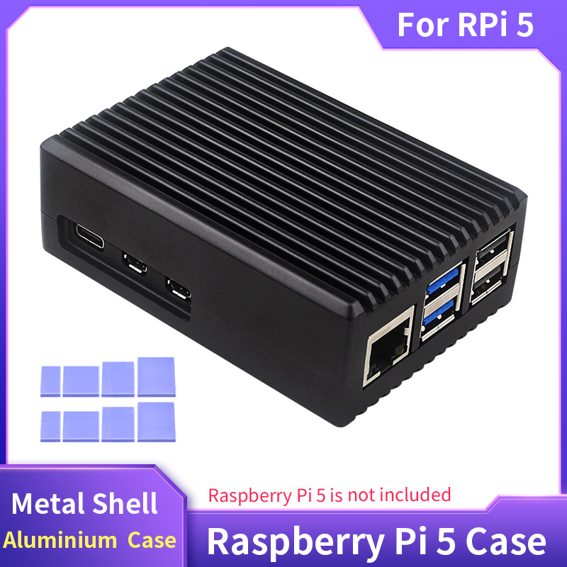 علبة من سبائك الألومنيوم للتوت - مراجعة Pi 5 Case وسعره