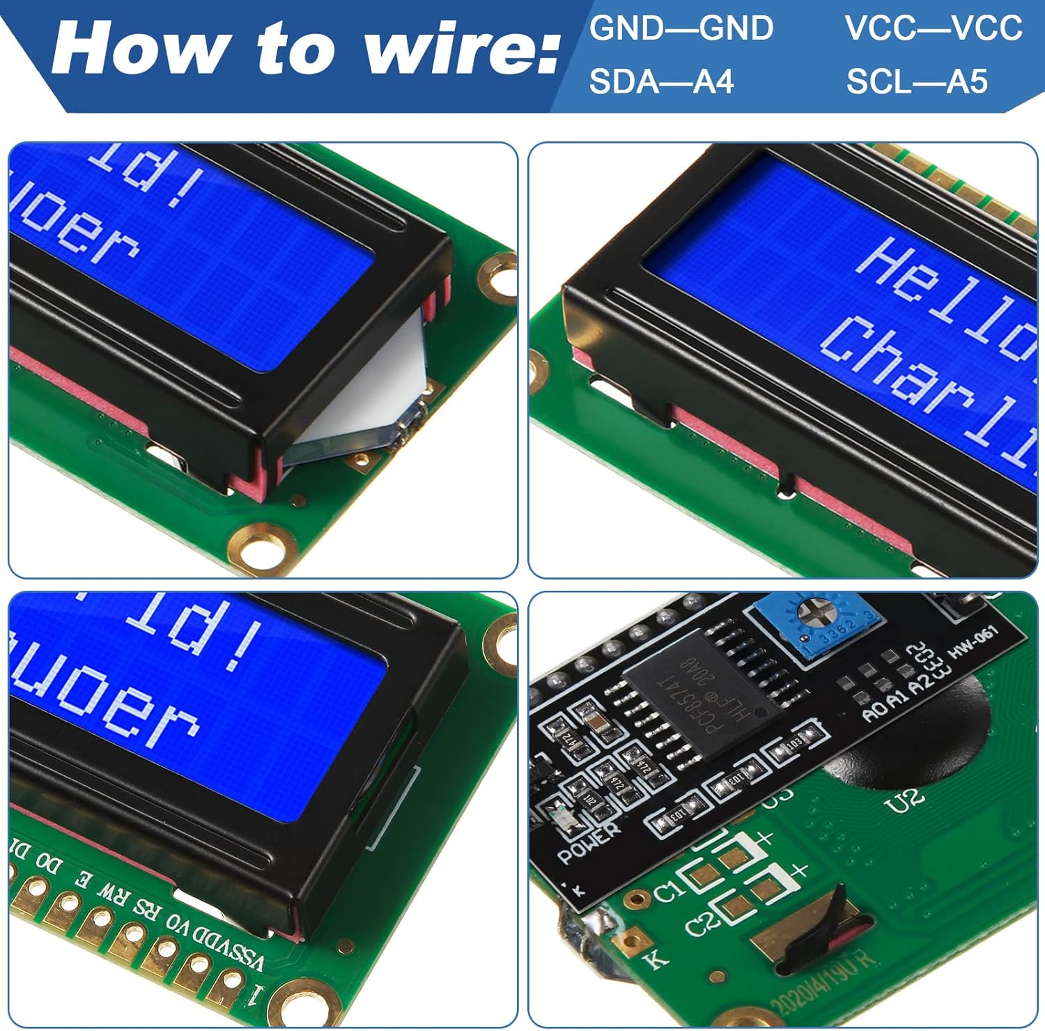 مجموعة واحدة من شاشة LCD 1602  - مراجعة Pi Display وسعره