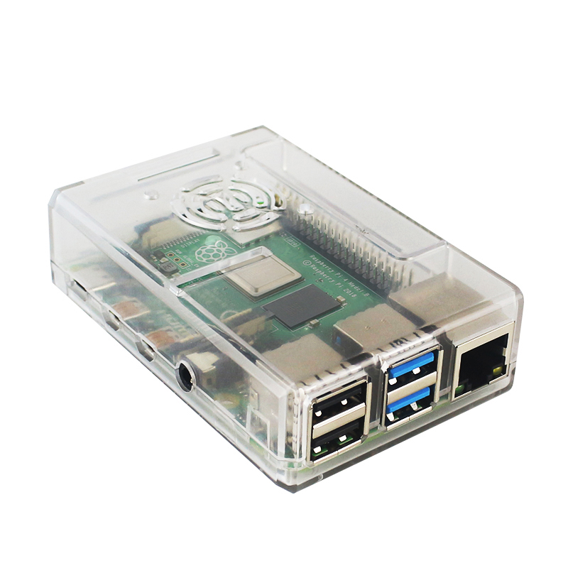 غطاء بلاستيكي أسود من نوع ABS  - مراجعة Pi 4 Case وسعره