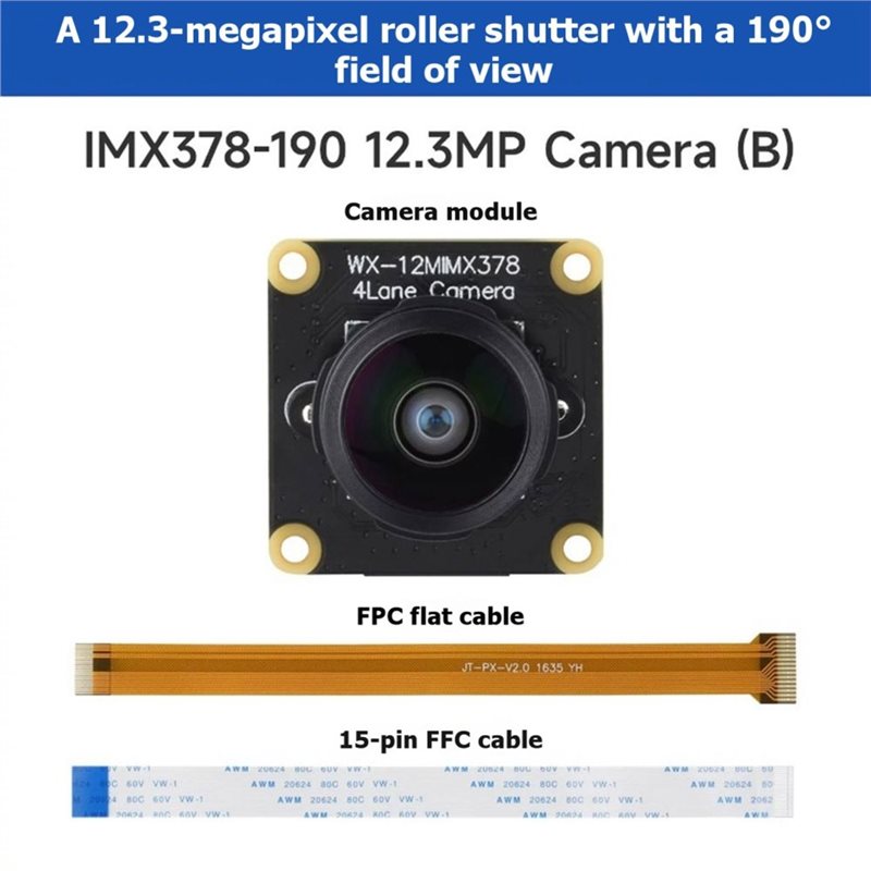 كاميرا IMX378-190 بدقة 12.3 مي - مراجعة Pi Camera Module وسعره
