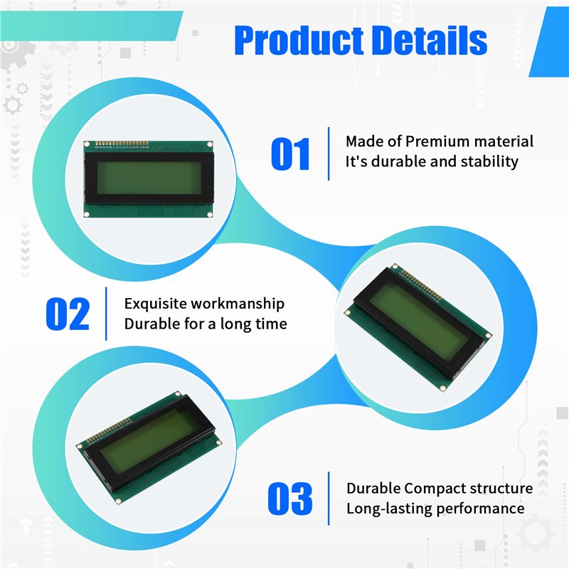 وحدة شاشة LCD2004 2004 بشاشة خ - مراجعة Pi Display وسعره